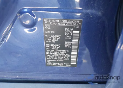 2018 Nissan Rogue S из США, поврежденный, VIN KNMAT2MV2JP518469